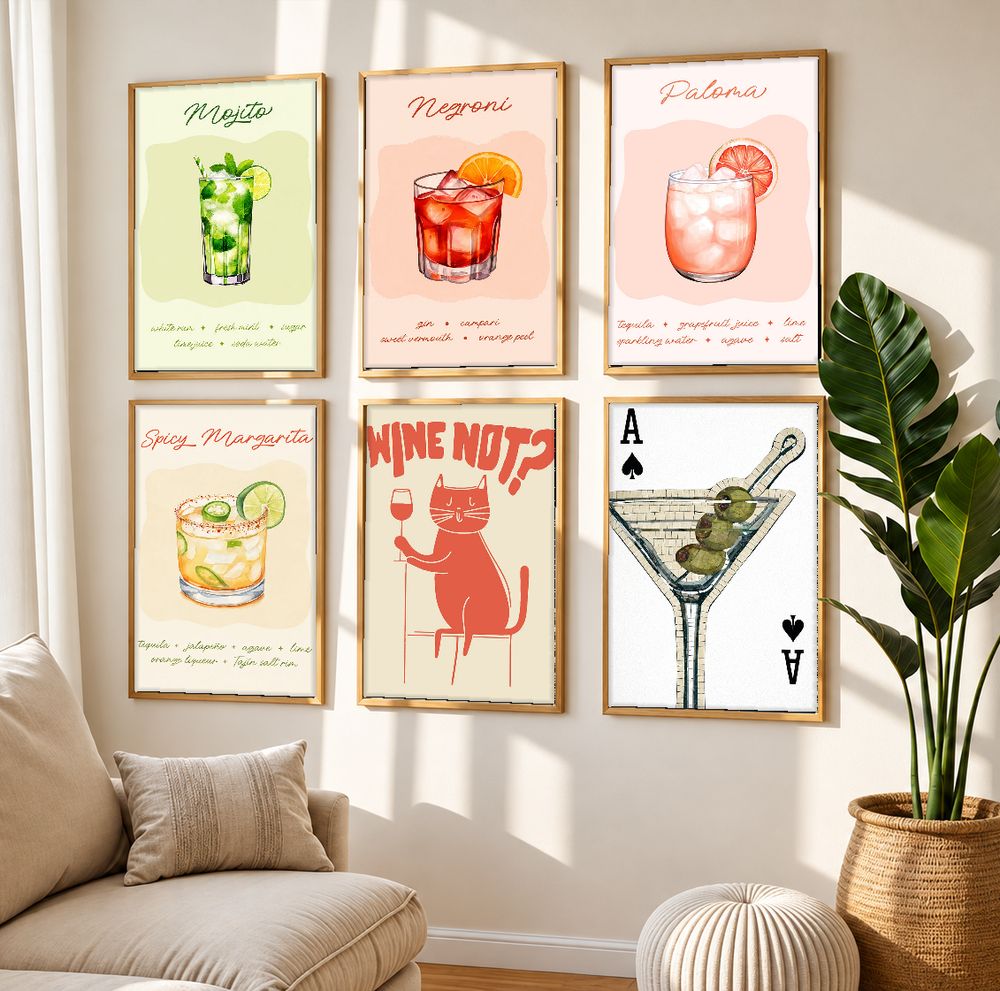 Set de cuadros decorativos que combinan