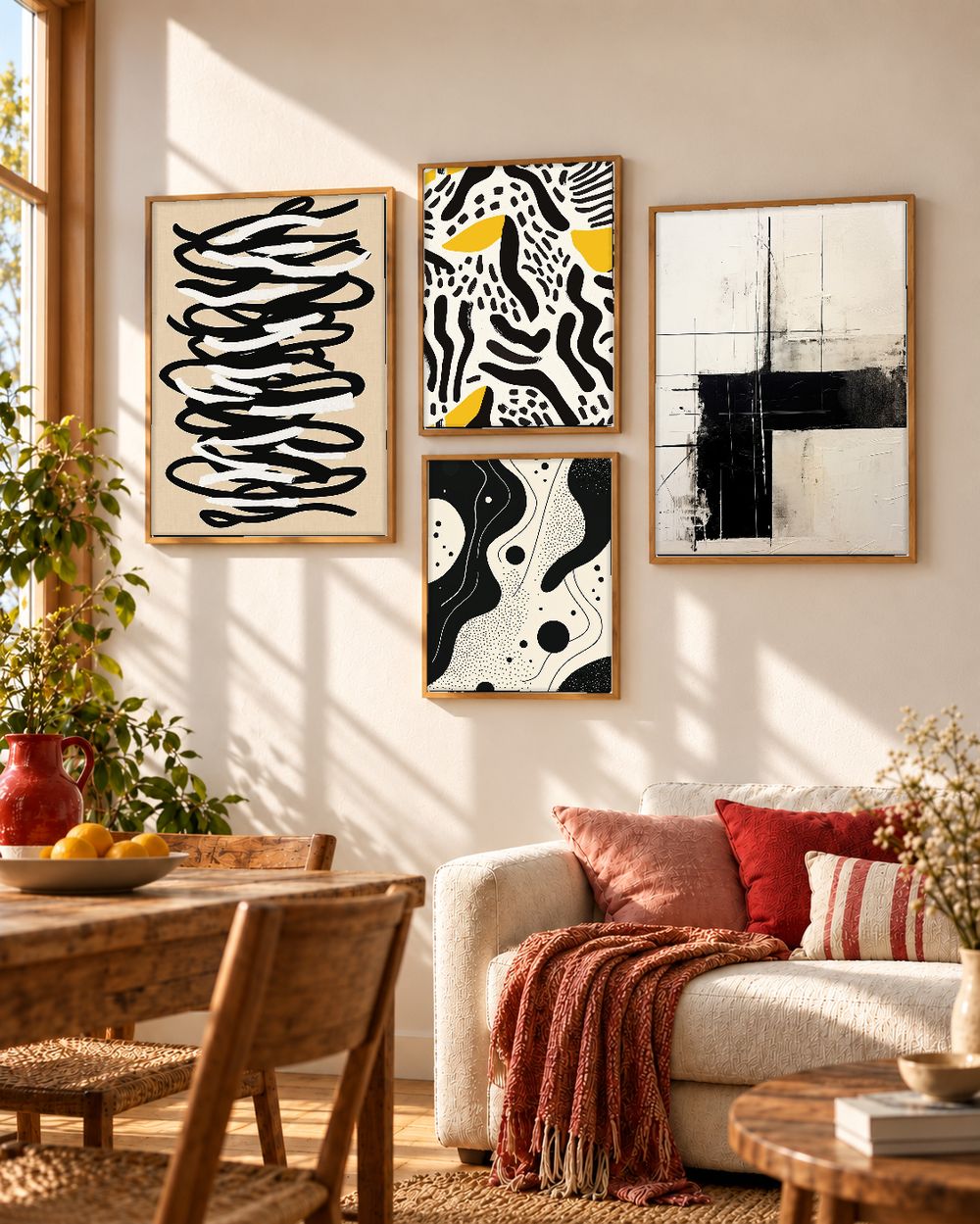 Set de cuadros decorativos que combinan