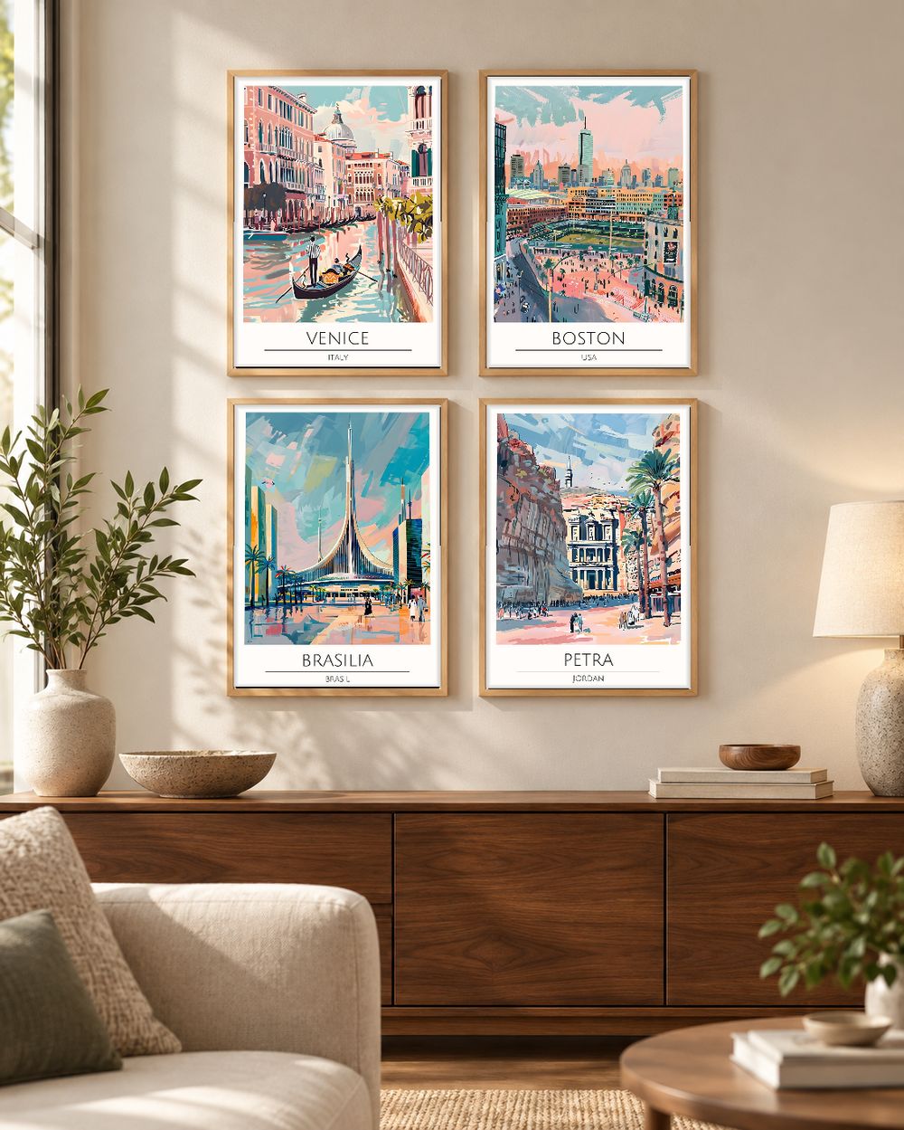Set de cuadros decorativos que combinan