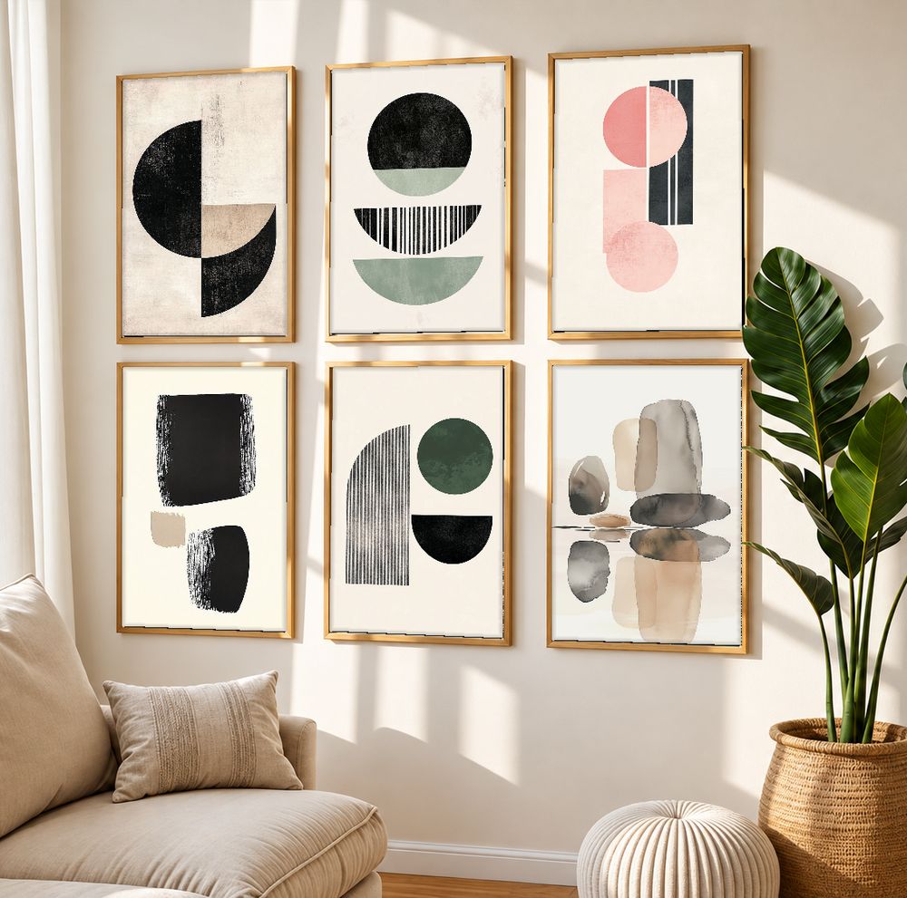 Set de cuadros decorativos que combinan