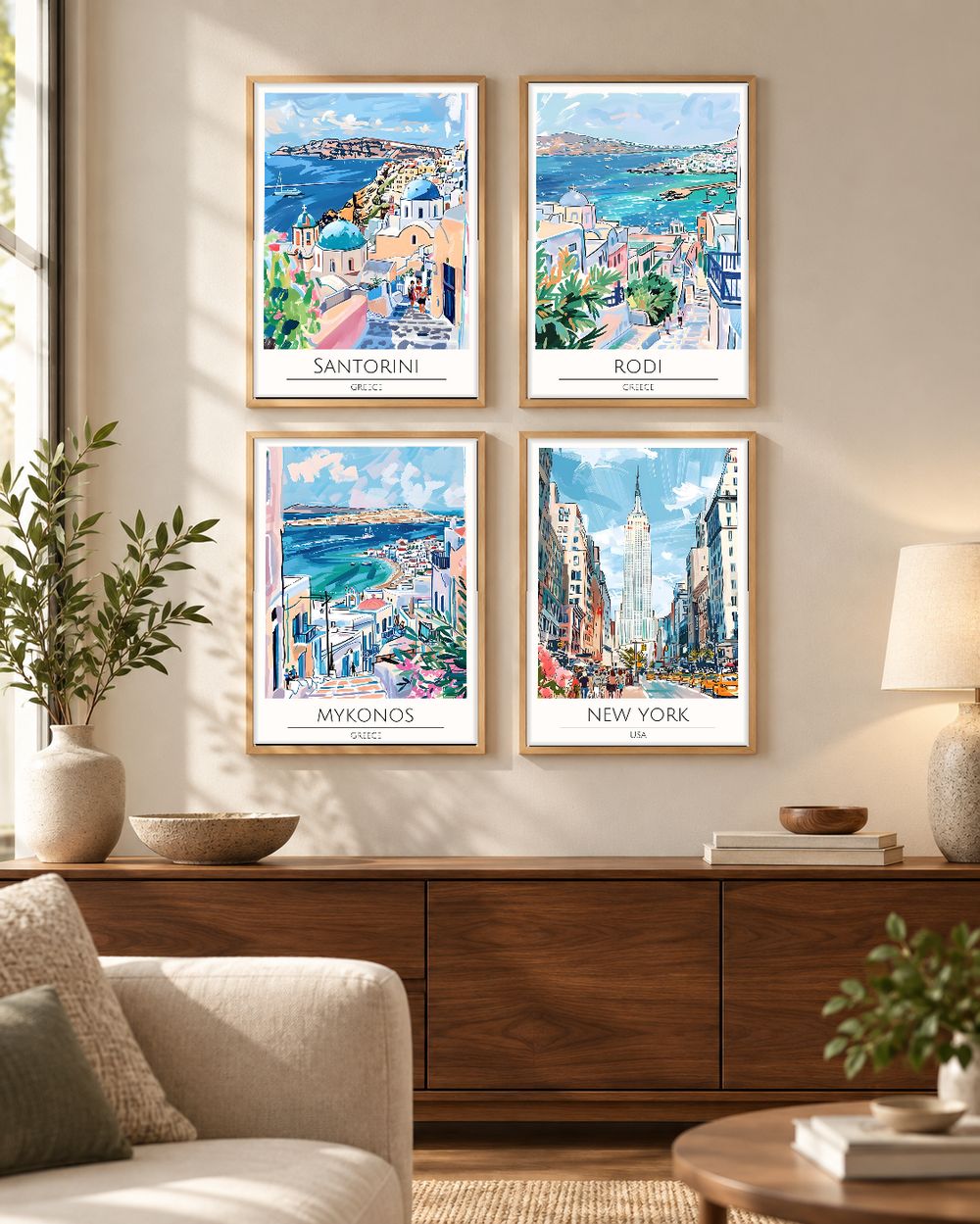 Set de cuadros decorativos que combinan