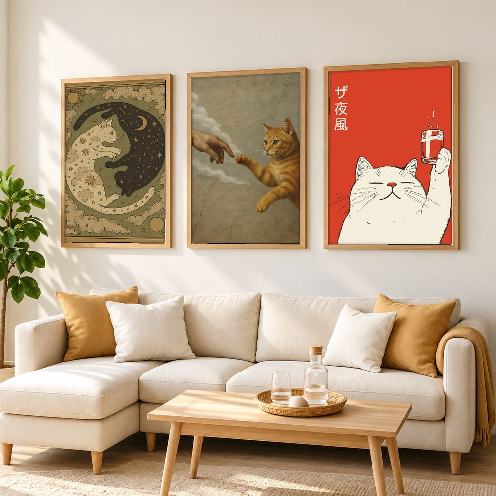 Set de cuadros decorativos que combinan