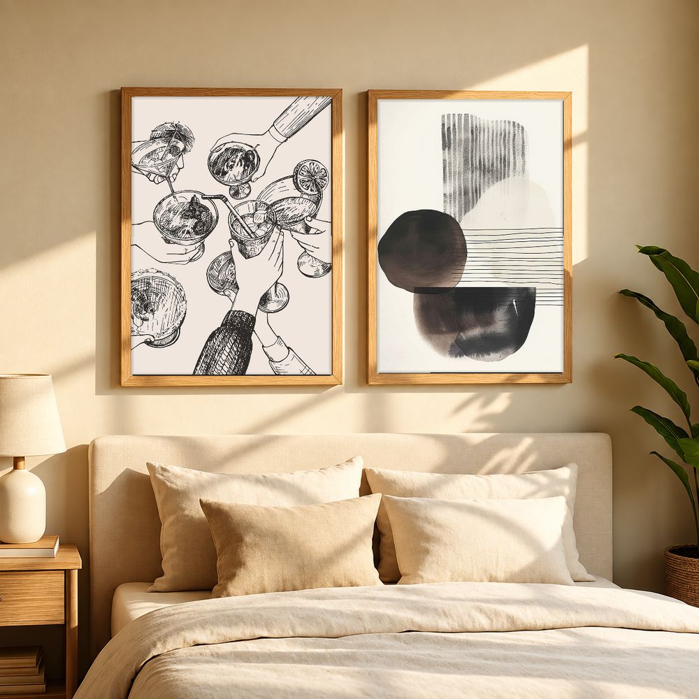 Set de 2 cuadros decorativos que combinan