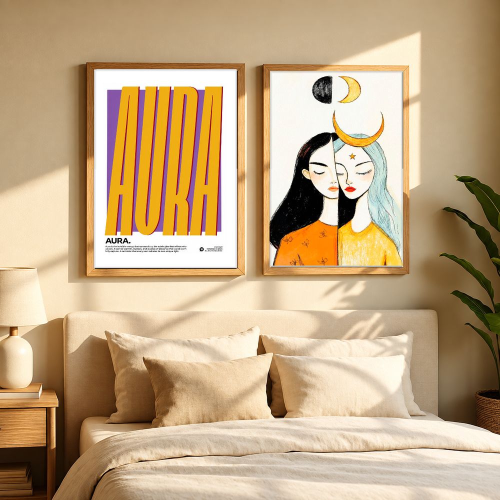 Set de 2 cuadros decorativos que combinan
