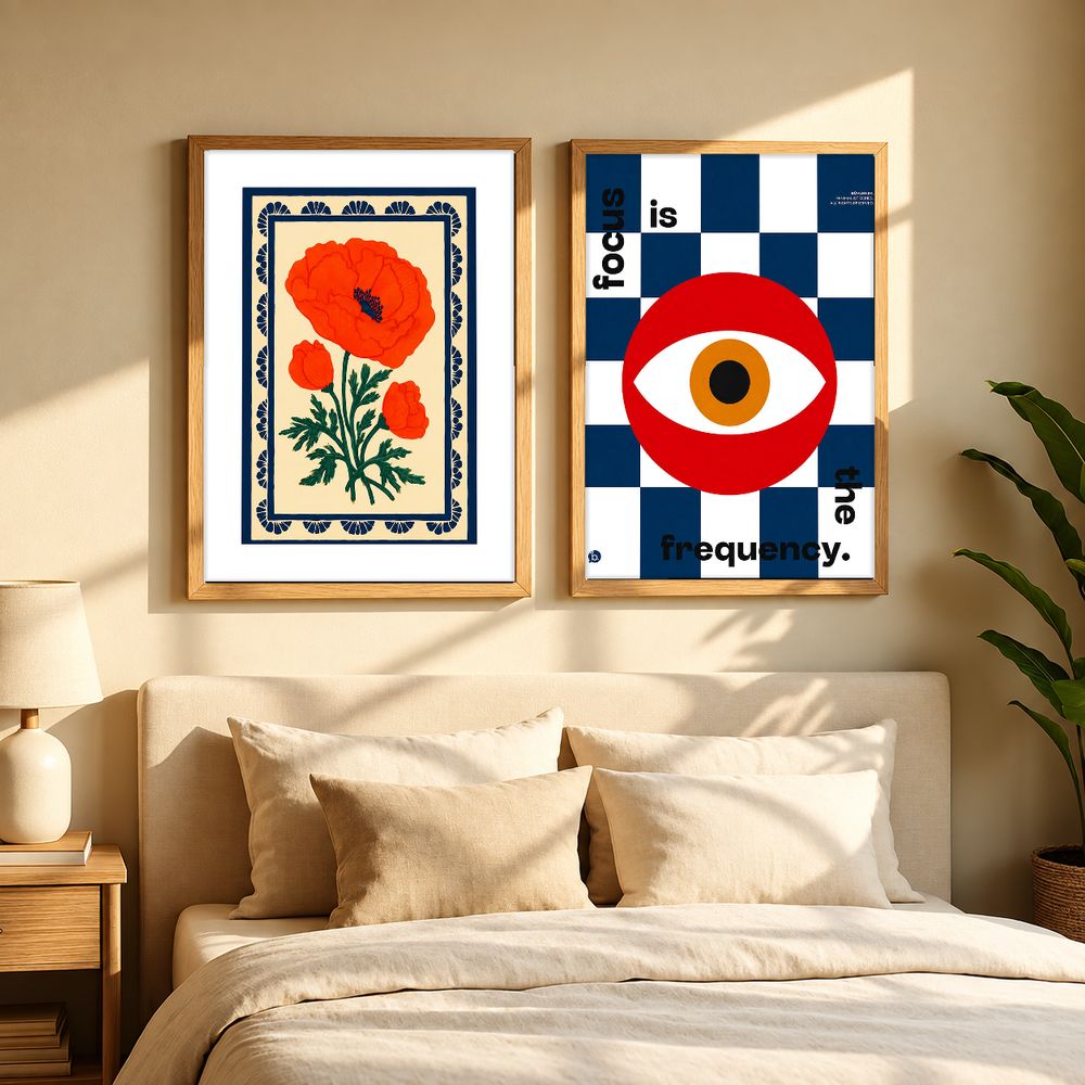 Set de 2 cuadros decorativos que combinan