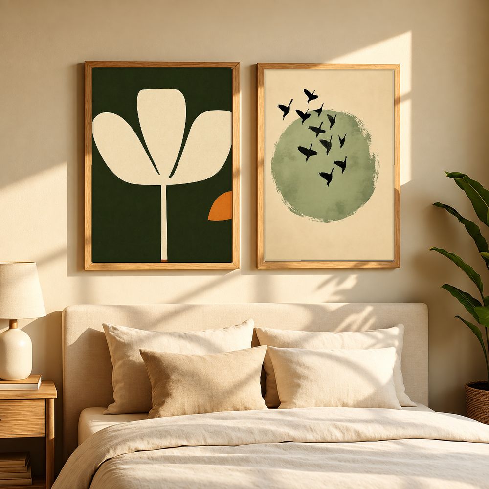 Set de 2 cuadros decorativos que combinan