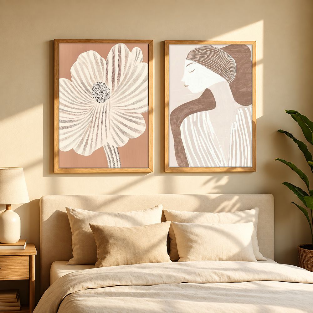 Set de 2 cuadros decorativos que combinan