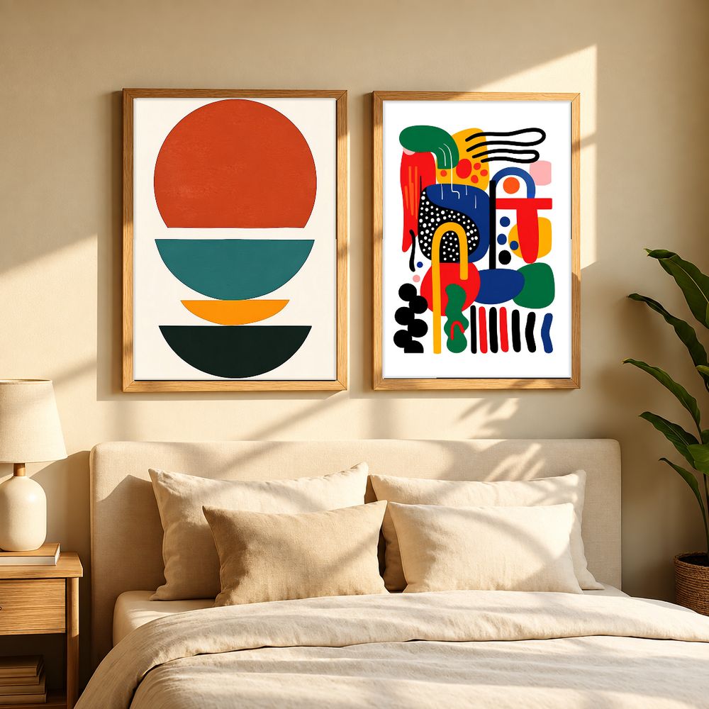 Set de 2 cuadros decorativos que combinan