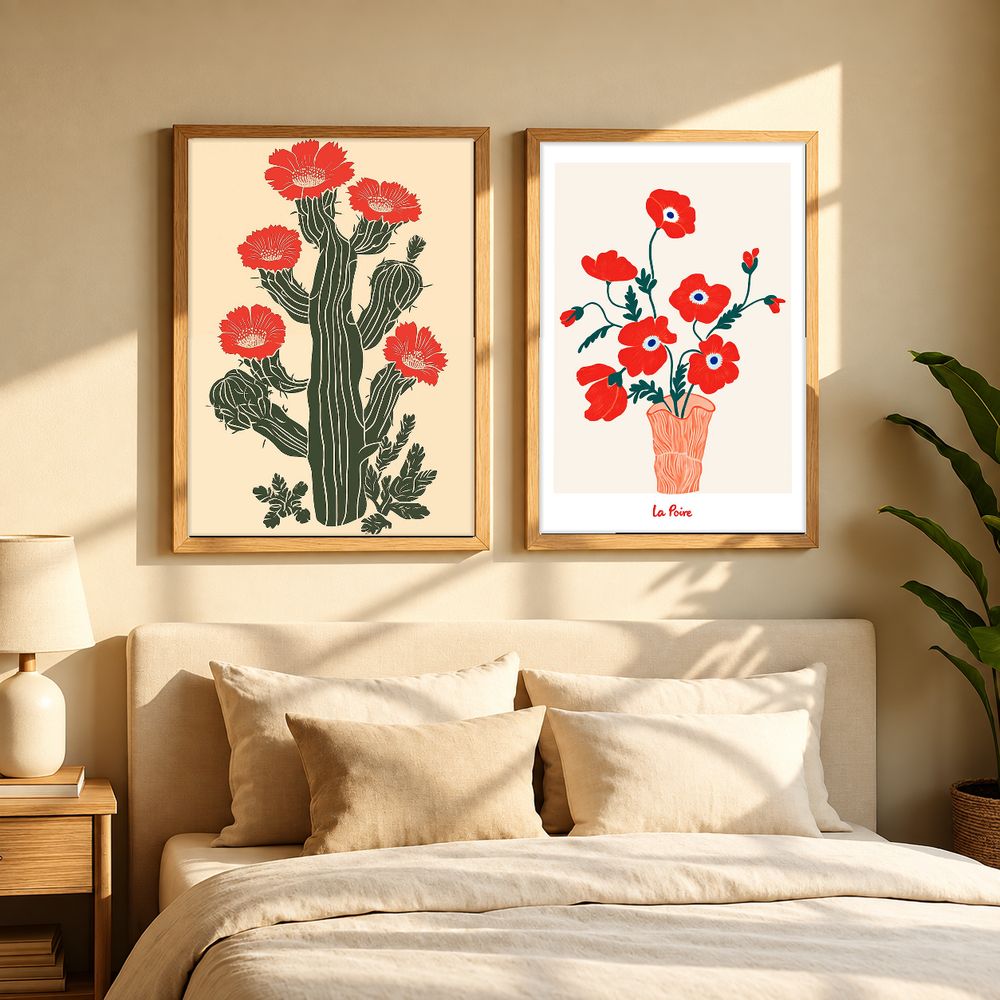 Set de 2 cuadros decorativos que combinan
