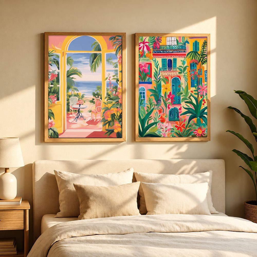 Set de 2 cuadros decorativos que combinan