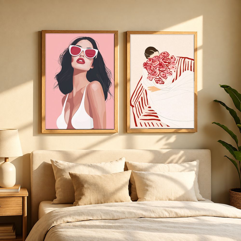Set de 2 cuadros decorativos que combinan