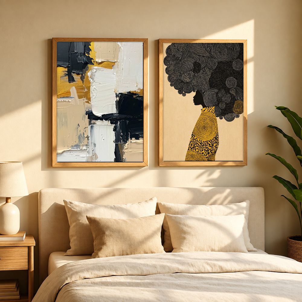 Set de 2 cuadros decorativos que combinan