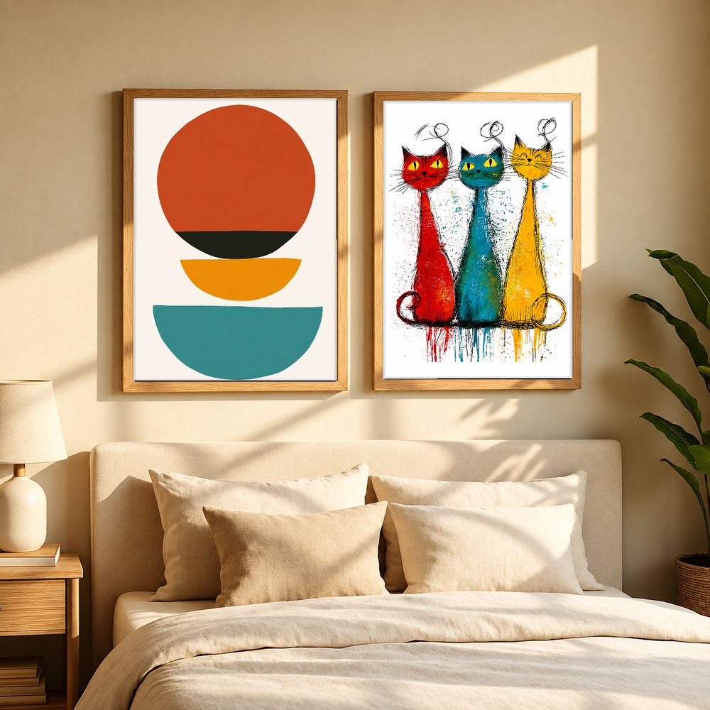 Set de 2 cuadros decorativos que combinan