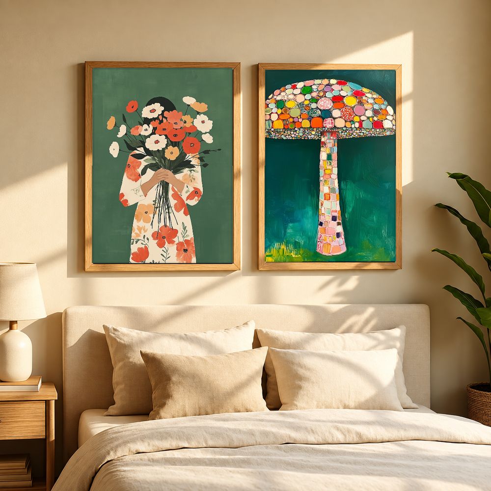 Set de 2 cuadros decorativos que combinan
