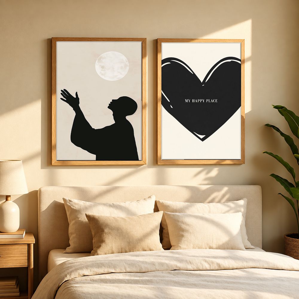 Set de 2 cuadros decorativos que combinan