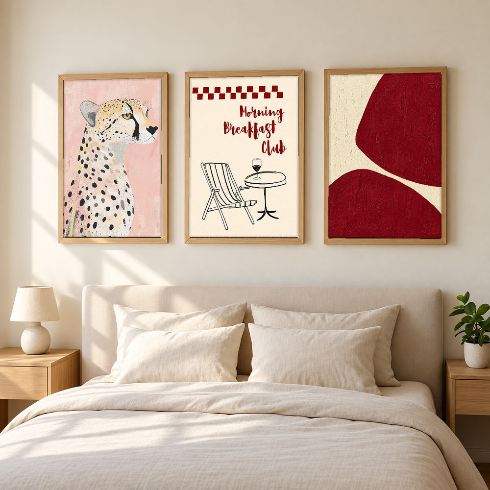 Set de 3 cuadros decorativos que combinan