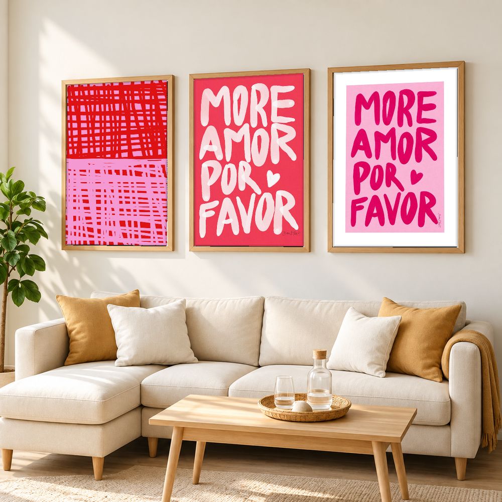 Set de 3 cuadros decorativos que combinan