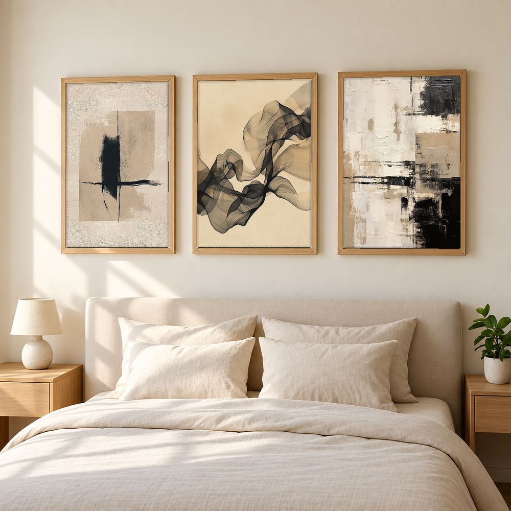 Set de 3 cuadros decorativos que combinan