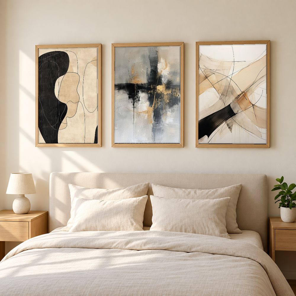 Set de 3 cuadros decorativos que combinan