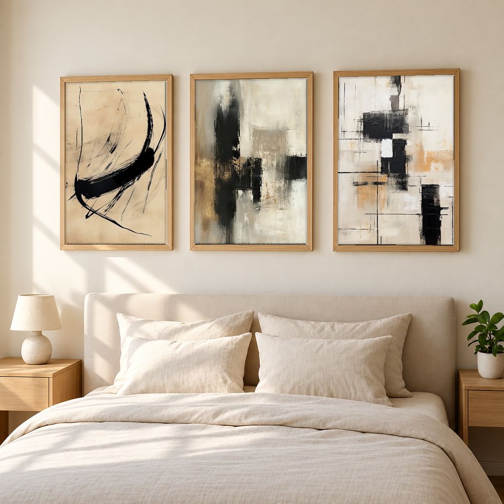 Set de 3 cuadros decorativos que combinan