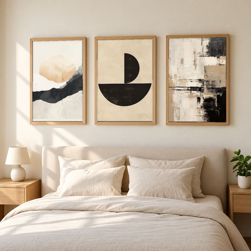 Set de 3 cuadros decorativos que combinan