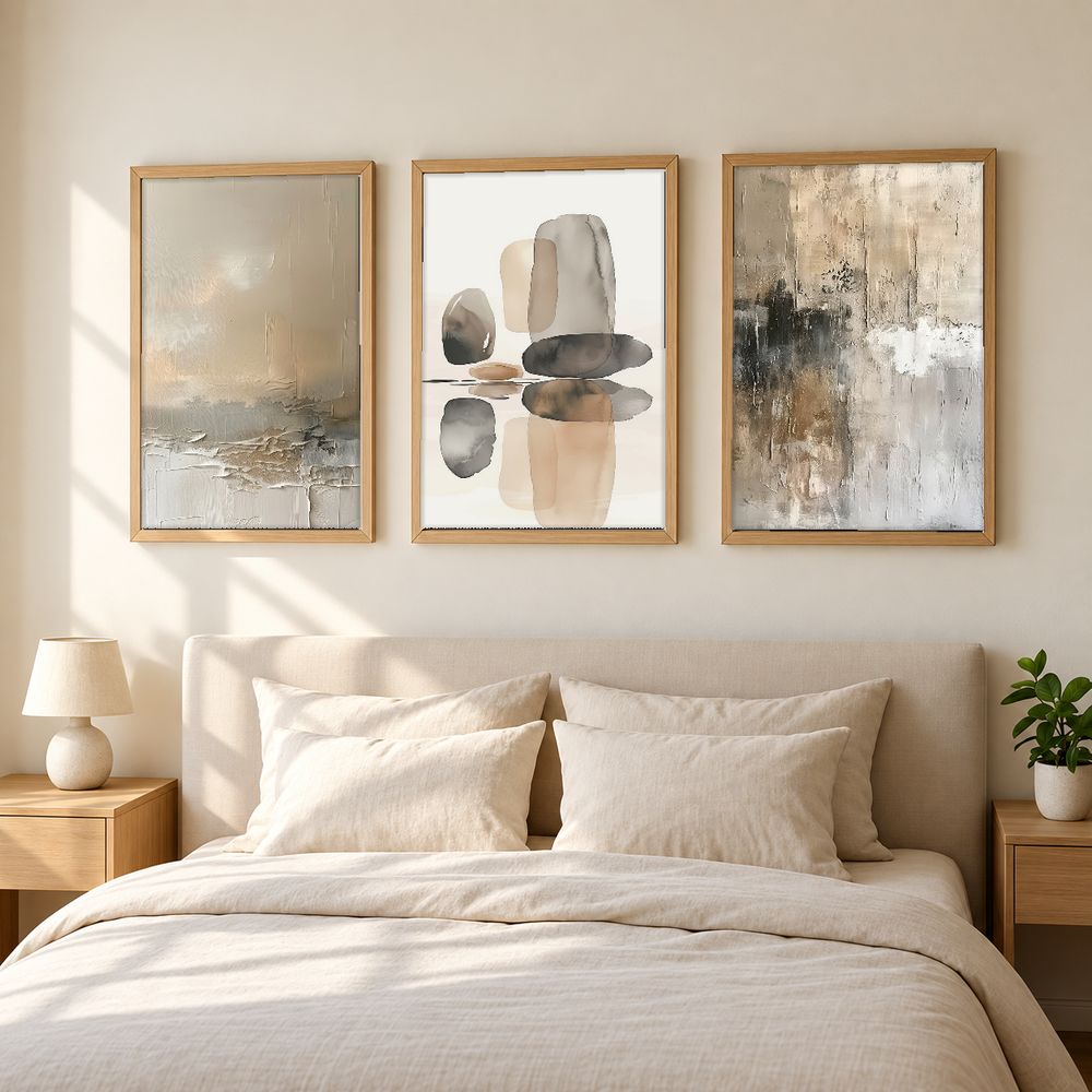 Set de 3 cuadros decorativos que combinan