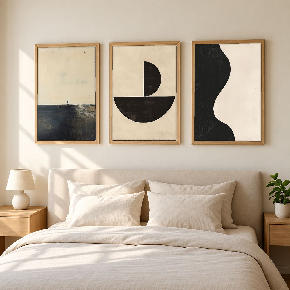 Set de 3 cuadros decorativos que combinan