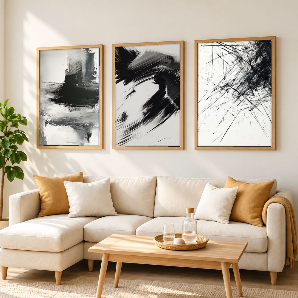 Set de 3 cuadros decorativos que combinan
