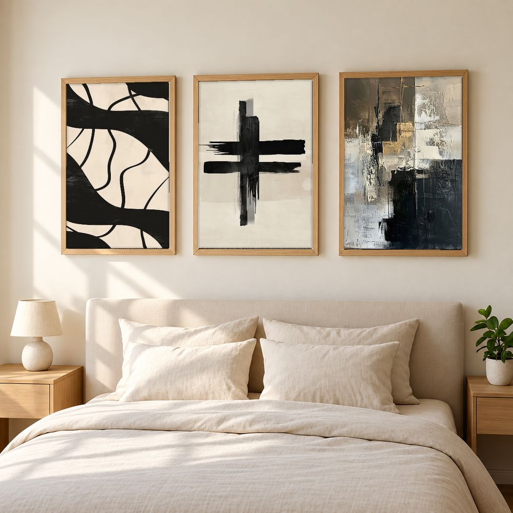 Set de 3 cuadros decorativos que combinan