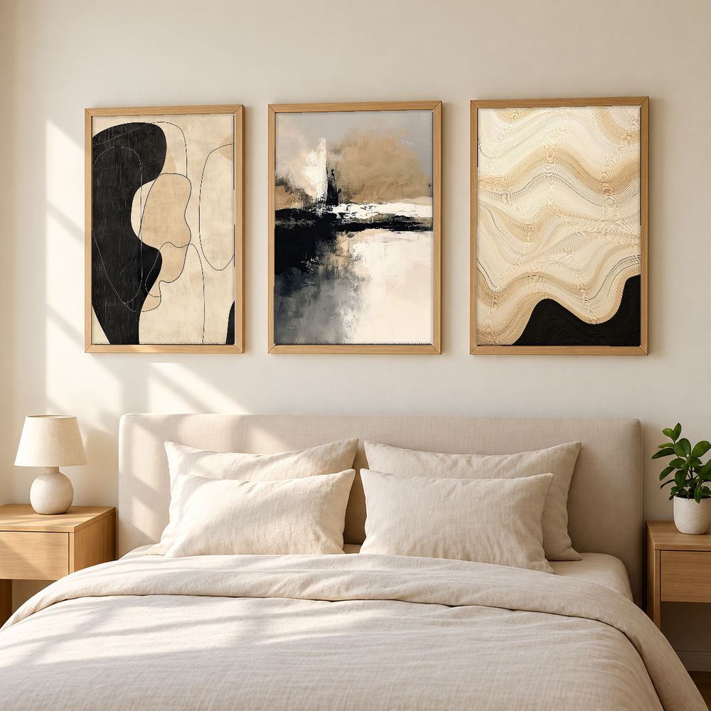 Set de 3 cuadros decorativos que combinan