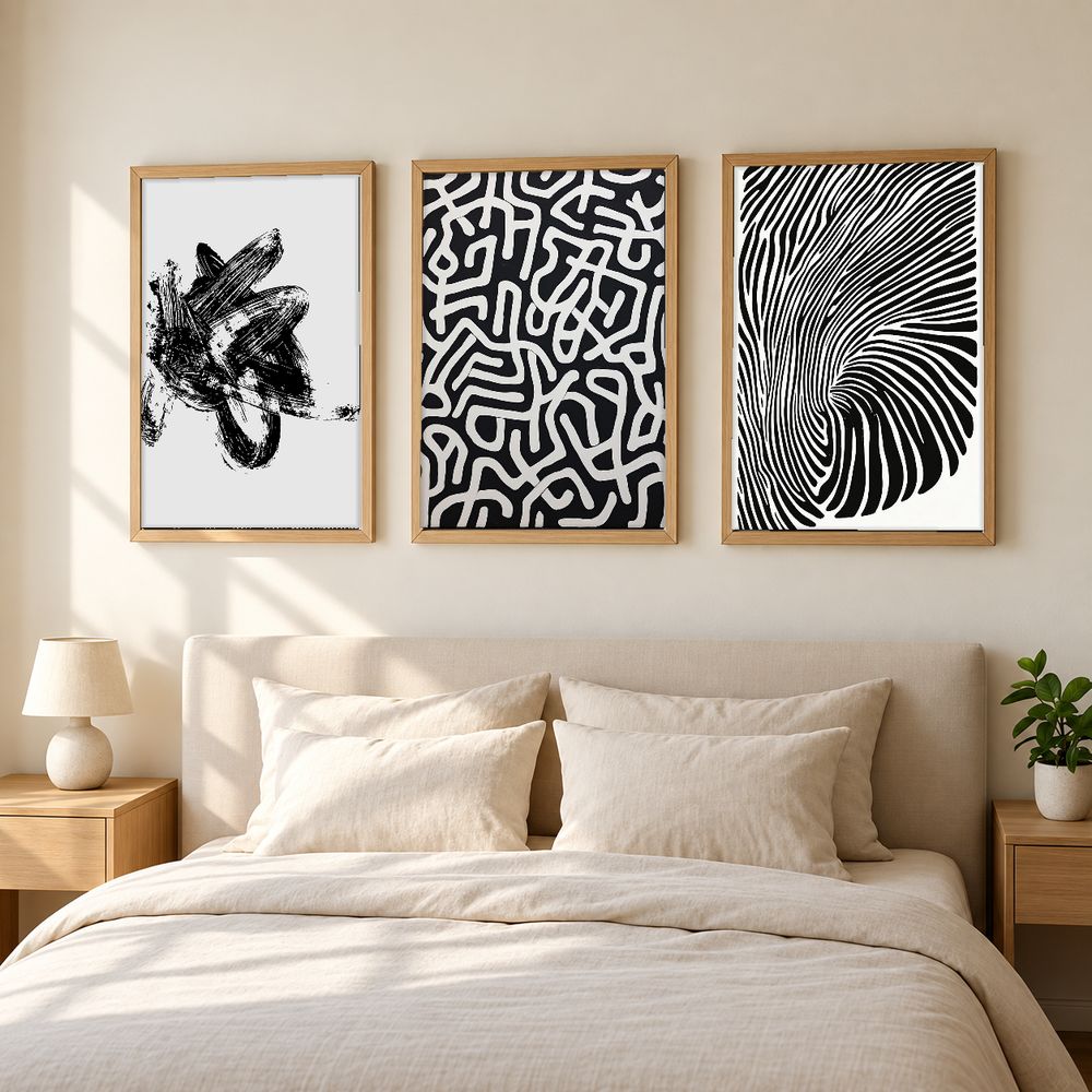 Set de 3 cuadros decorativos que combinan