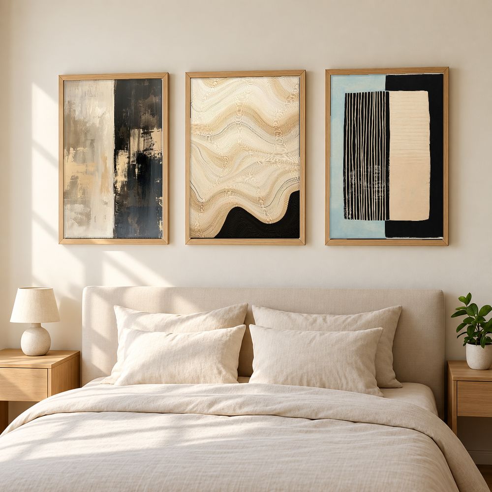 Set de 3 cuadros decorativos que combinan