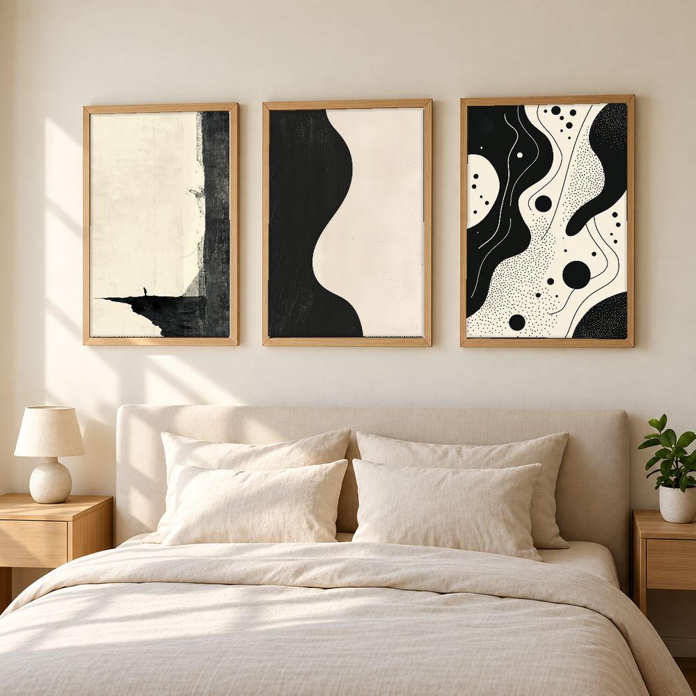 Set de 3 cuadros decorativos que combinan