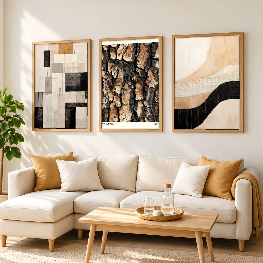 Set de 3 cuadros decorativos que combinan