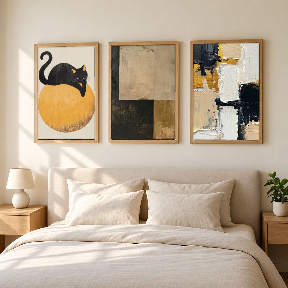 Set de 3 cuadros decorativos que combinan