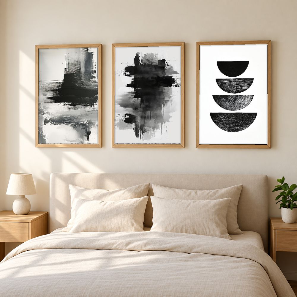 Set de 3 cuadros decorativos que combinan