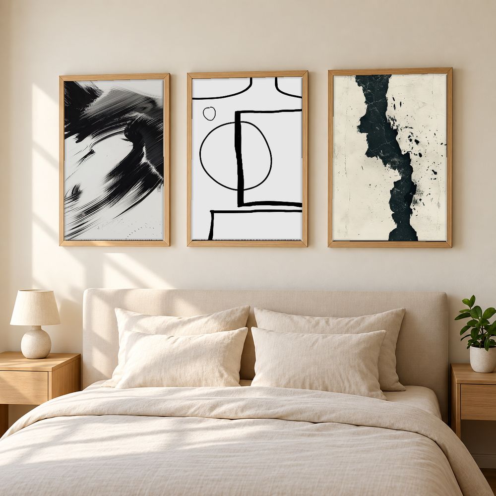 Set de 3 cuadros decorativos que combinan