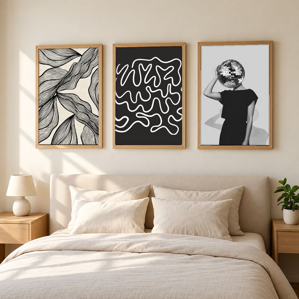 Set de 3 cuadros decorativos que combinan