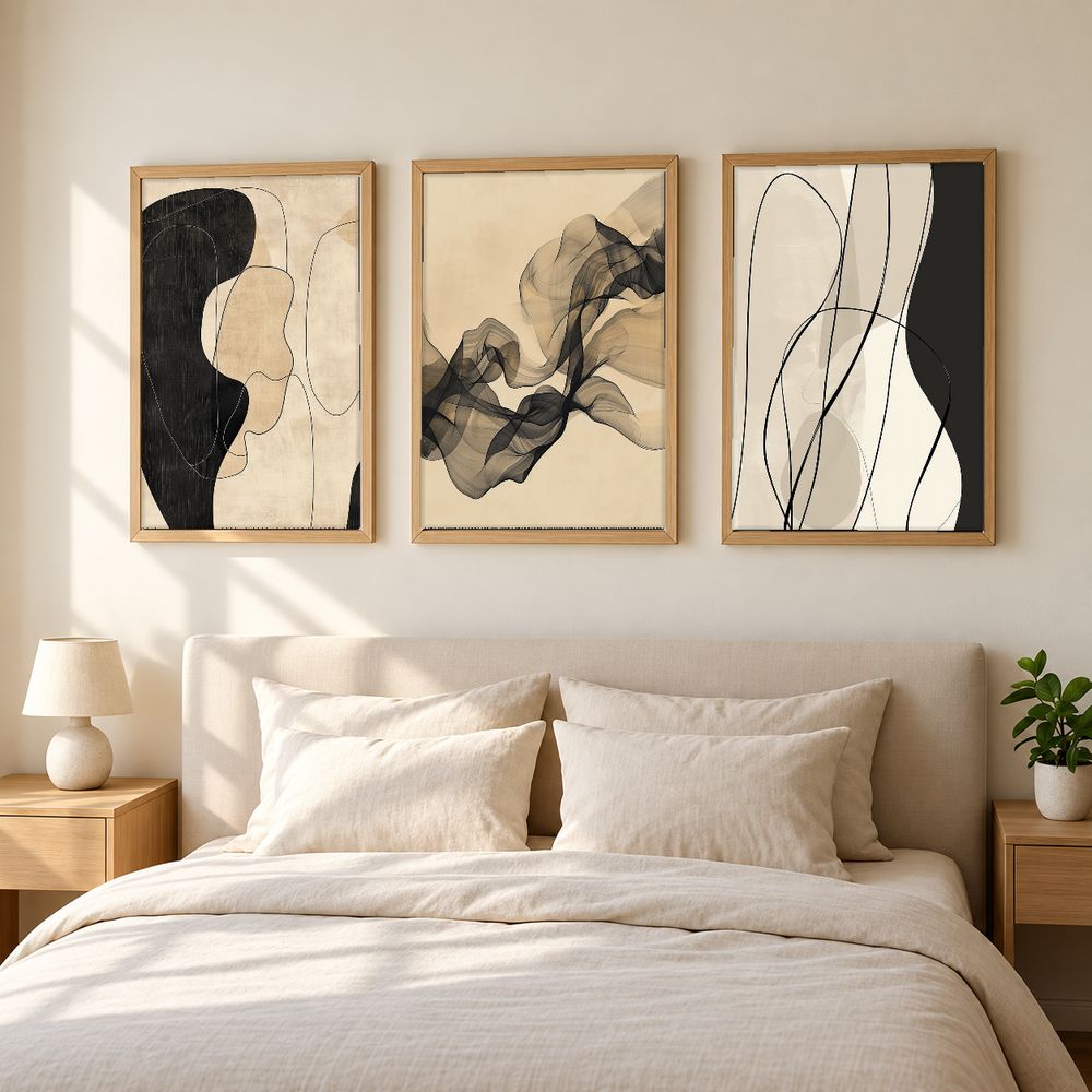 Set de 3 cuadros decorativos que combinan