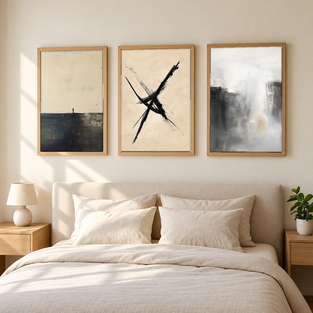 Set de 3 cuadros decorativos que combinan