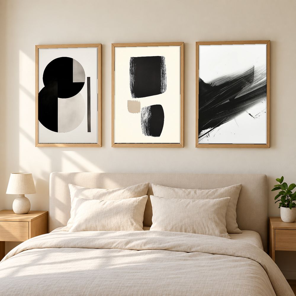 Set de 3 cuadros decorativos que combinan