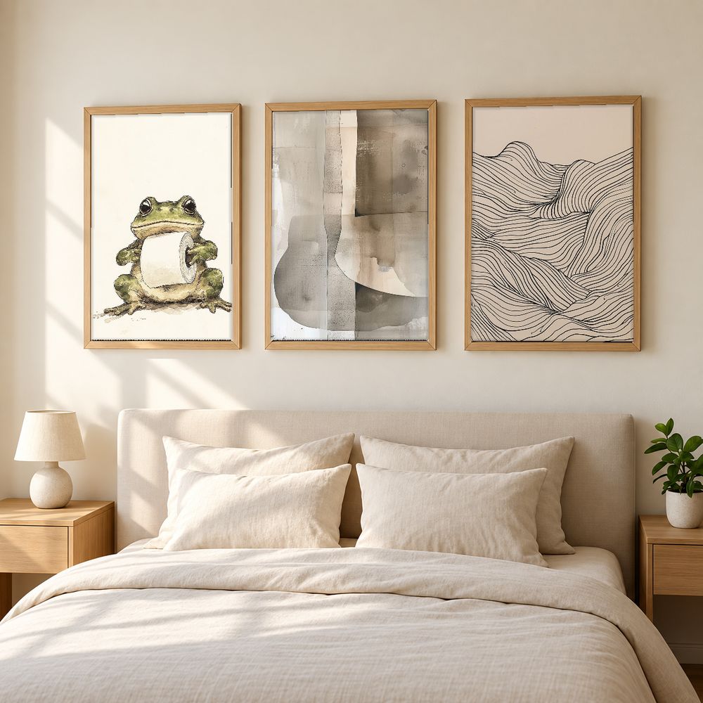 Set de 3 cuadros decorativos que combinan