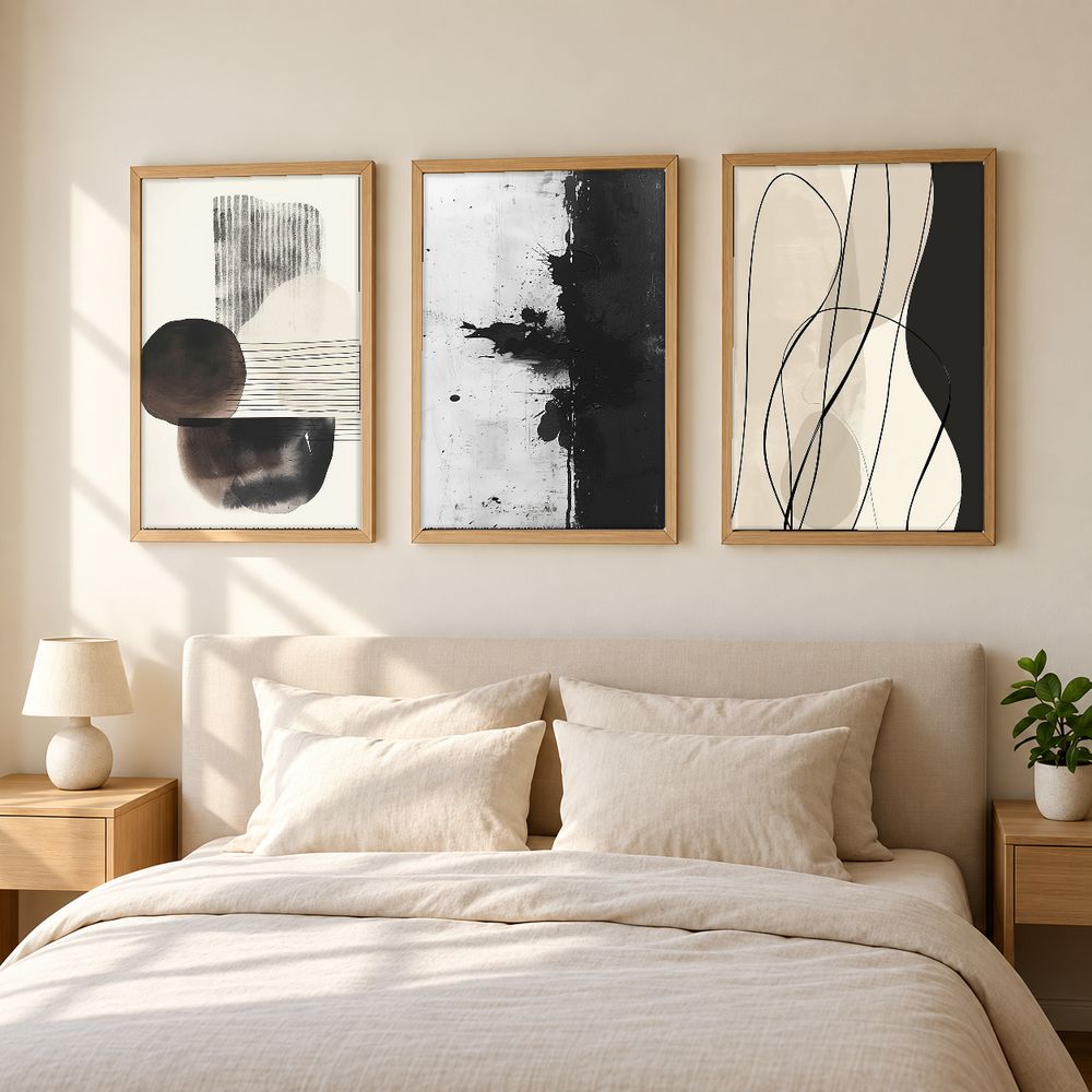 Set de 3 cuadros decorativos que combinan