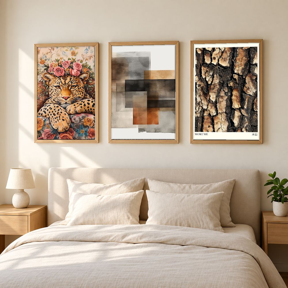 Set de 3 cuadros decorativos que combinan