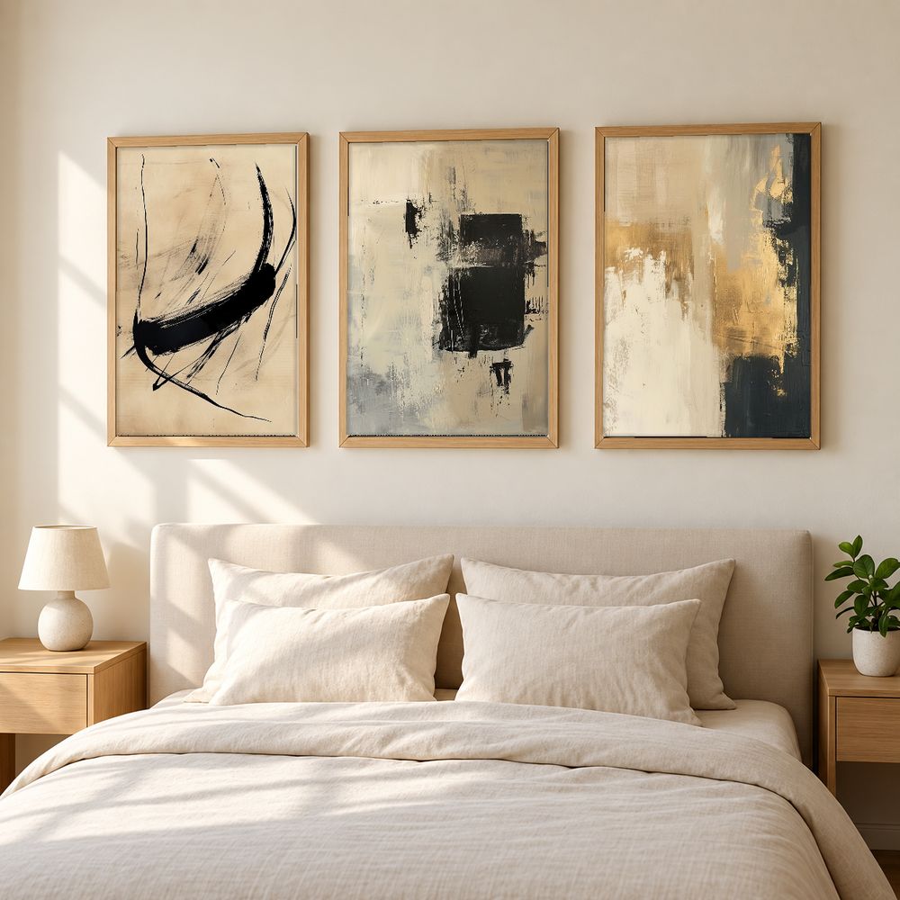 Set de 3 cuadros decorativos que combinan