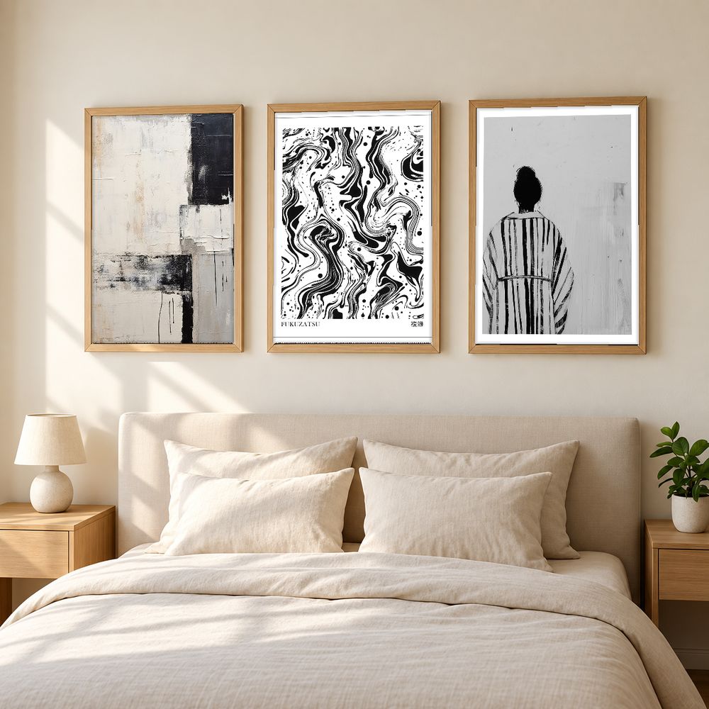 Set de 3 cuadros decorativos que combinan