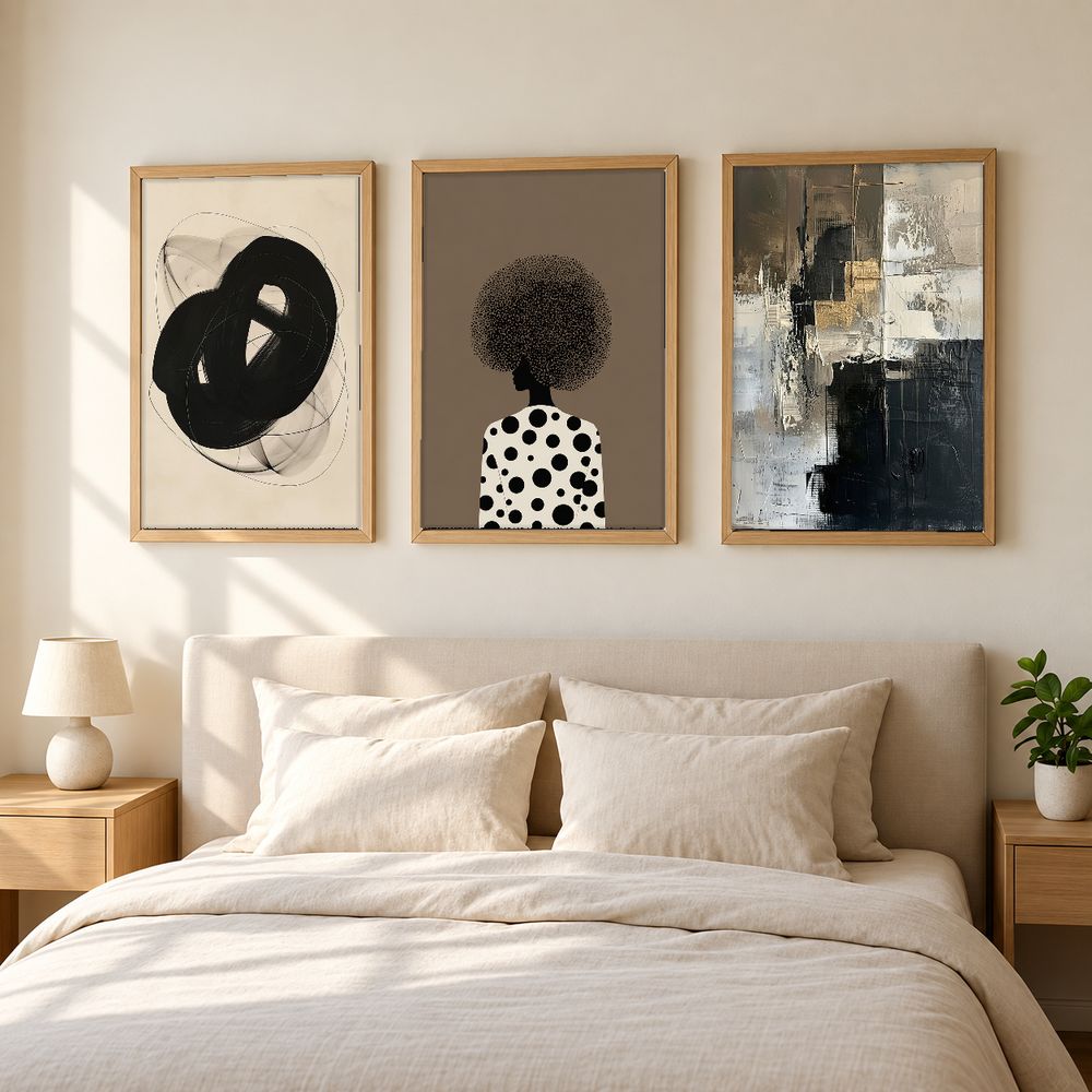 Set de 3 cuadros decorativos que combinan