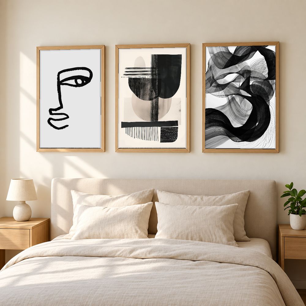 Set de 3 cuadros decorativos que combinan