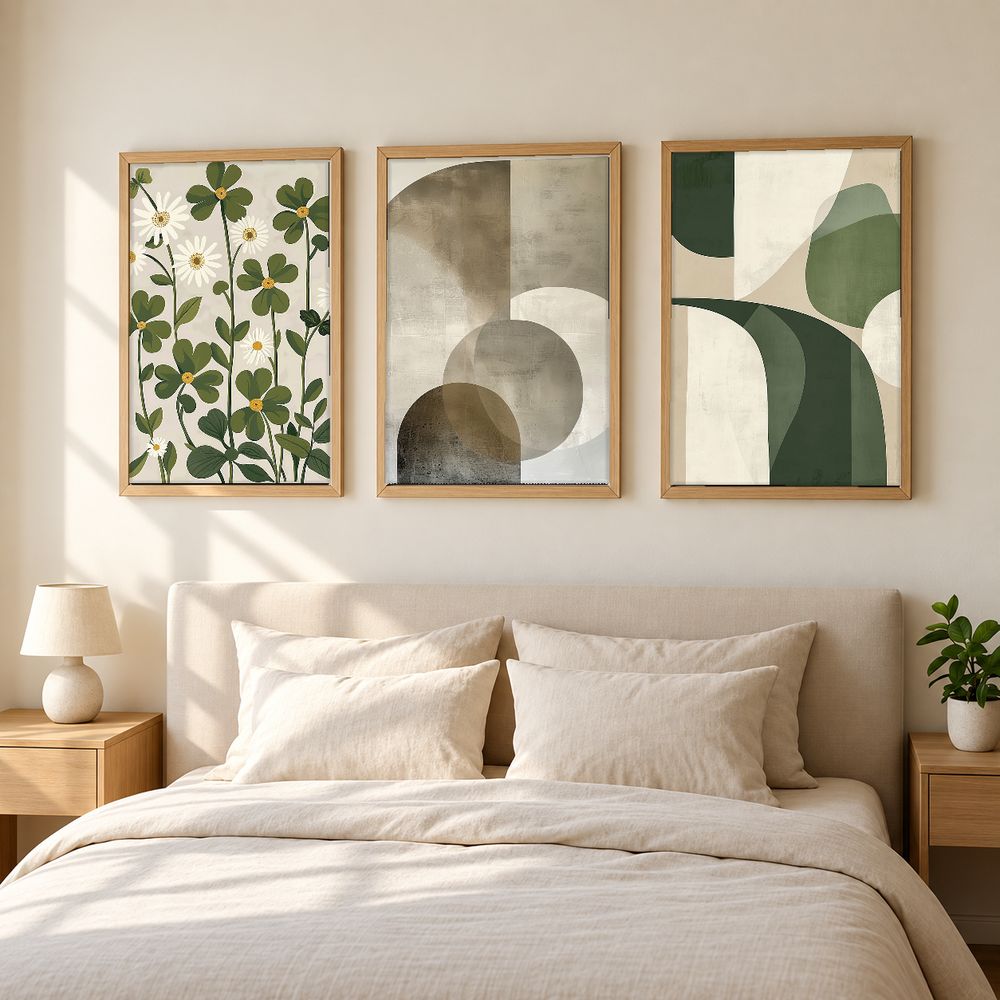 Set de 3 cuadros decorativos que combinan