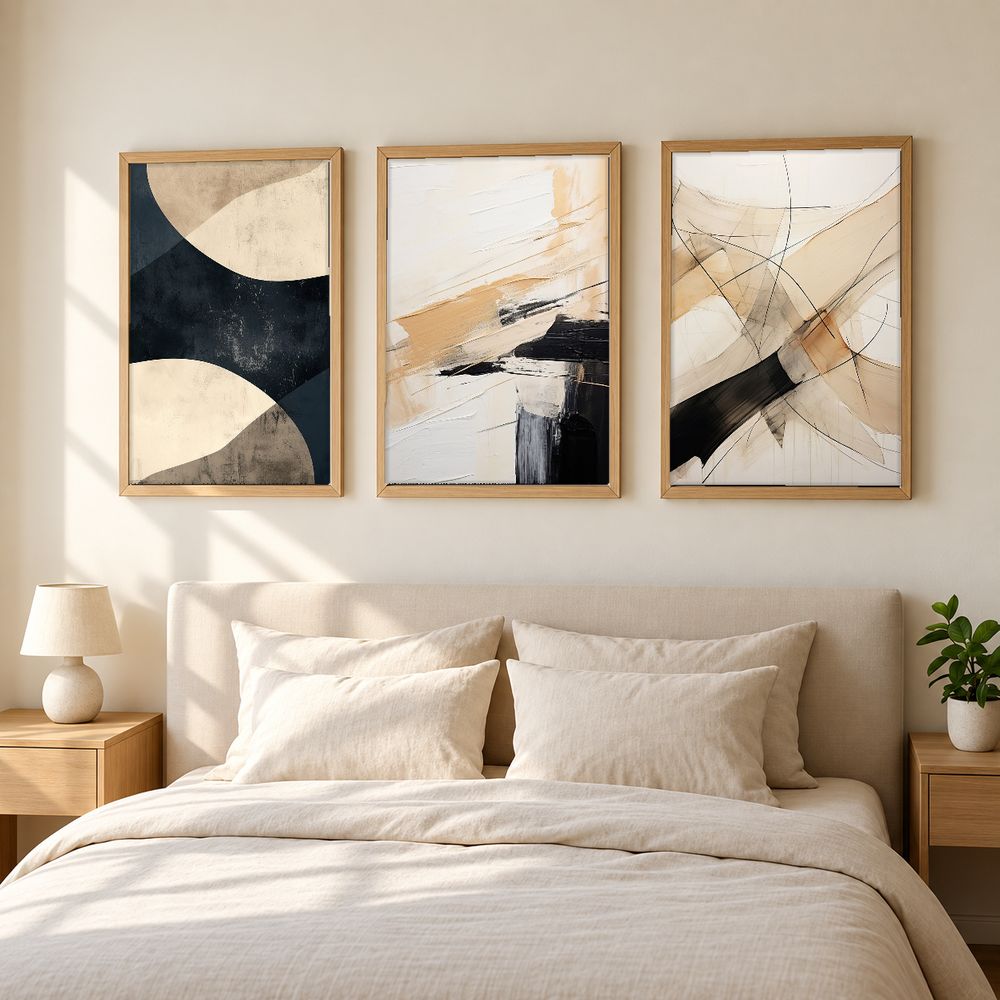 Set de 3 cuadros decorativos que combinan
